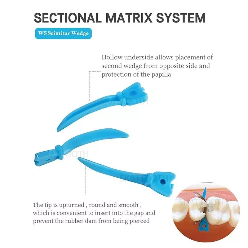 Dental Matrix Bands Ring Palodent V3 Sectional Matrix System Diastema Wedge Kit