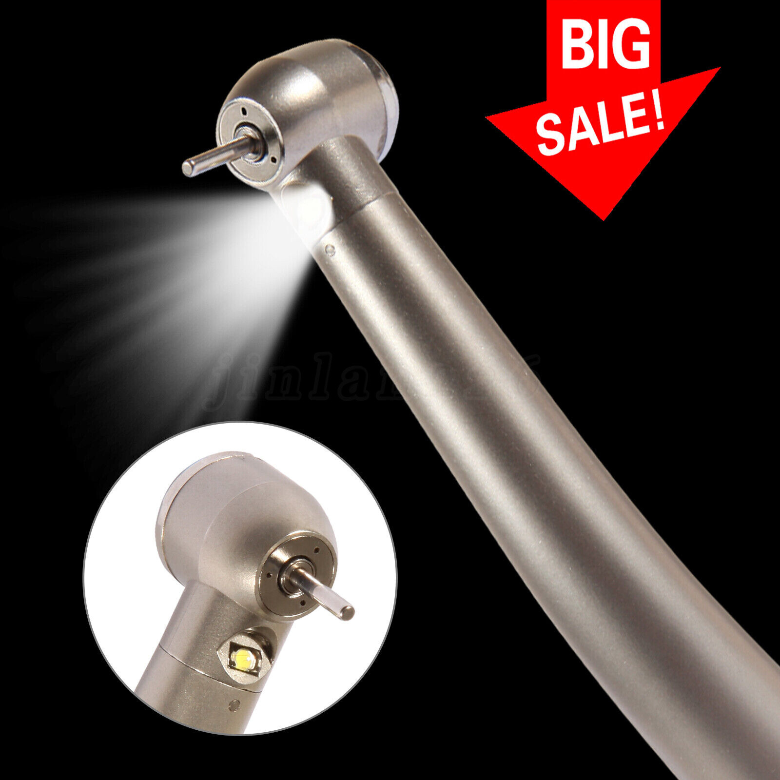 E-generator Dental LED Fiber Optic High Speed Handpiece 2/4hole Drill hand piece