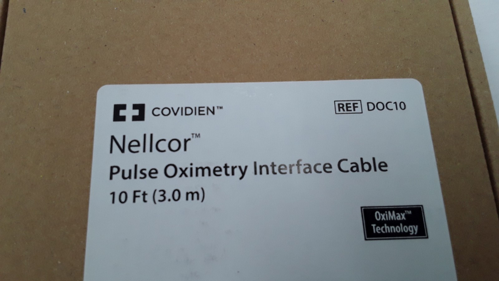 Covidien Nellcor Pulse Oximetry Interface Cable 10ft REF DOC10