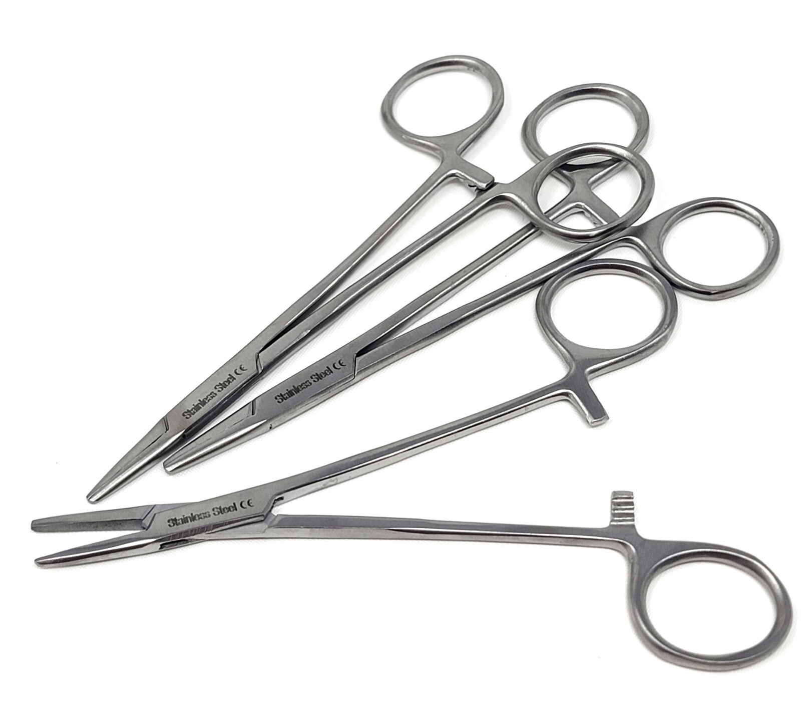 3x WEBSTER NEEDLE HOLDERS DRIVERS 5″ (12.7cm) SMOOTH JAWS SURGICAL STAINLESS CE