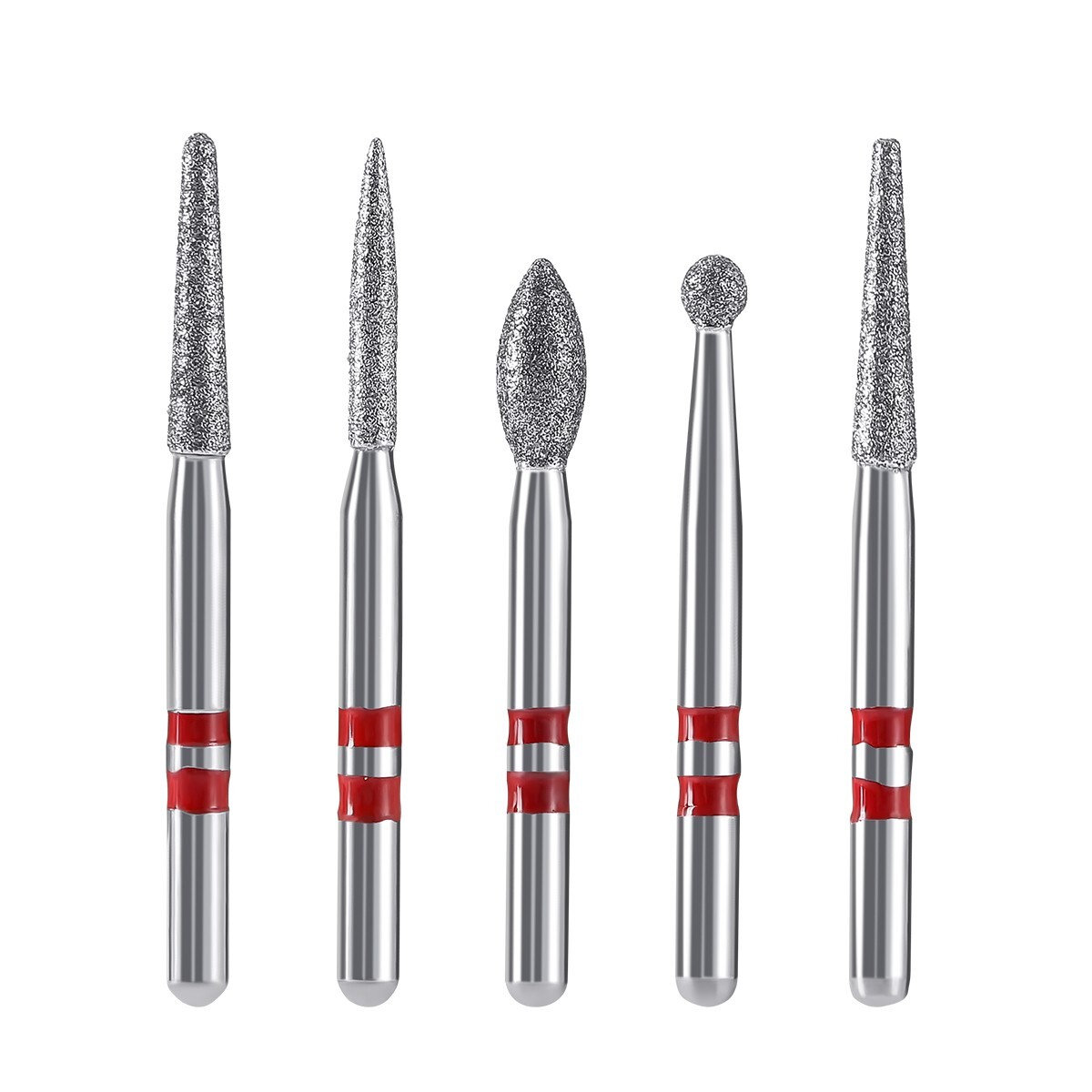 AZDENT Dental Diamond Zirconia Burs Friction Grip 1.6mm for High Speed Handpiece