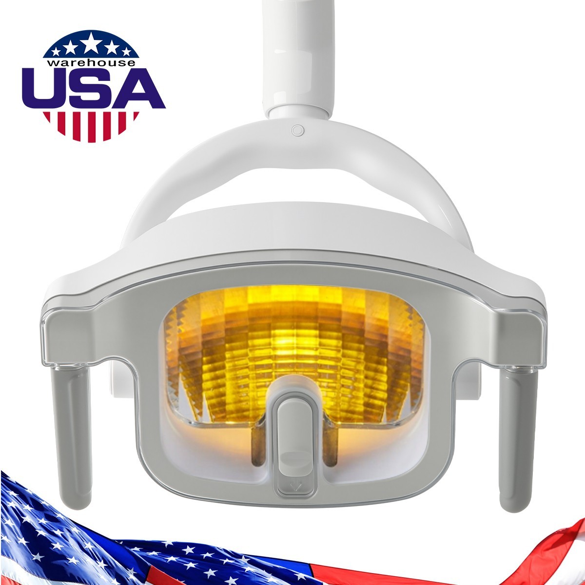 AZDENT Dental LED Lamp Oral Light White&Yellow Lamp 12W for Dental Chair Unit