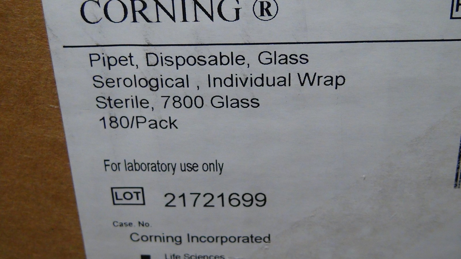 2ml Corning Pyrex Disposable Glass Short Pipets 7077-2N (110) Units