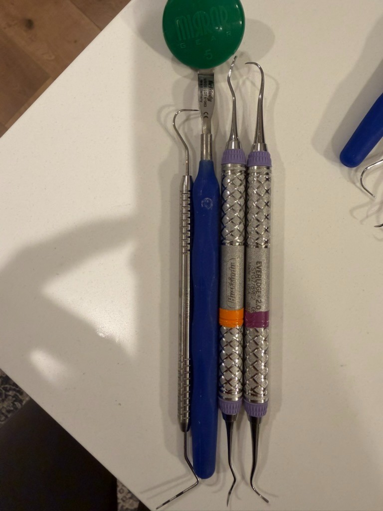 Prophy Set, Hu Friedy SD204 & Younger Good UNIVERSALS, double sided mirror