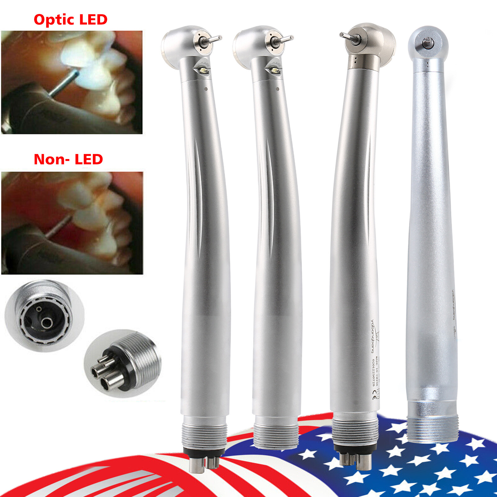 NSK Pana Max Style Dental (LED) High Speed Turbine Handpiece Push Button 2/4Hole