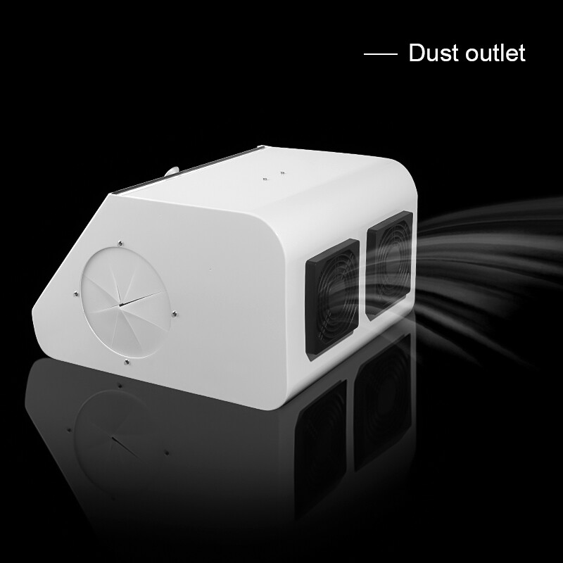 Dental Grinding Polishing Box Lapping Protector Sandblasting Dust-proof Case LED