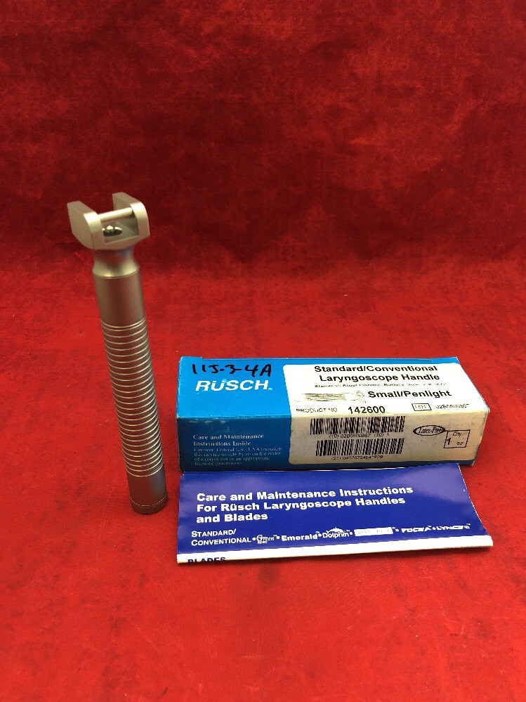NEW RUSCH Standard/Conventional Laryngoscope Handle Small Penlight 142600