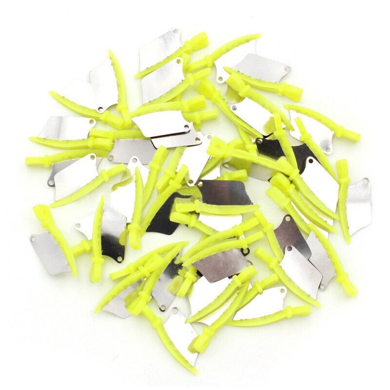 50 Pcs Dental Diastema Matrix Fender Wedges Guard With Metal Prep Interproximal