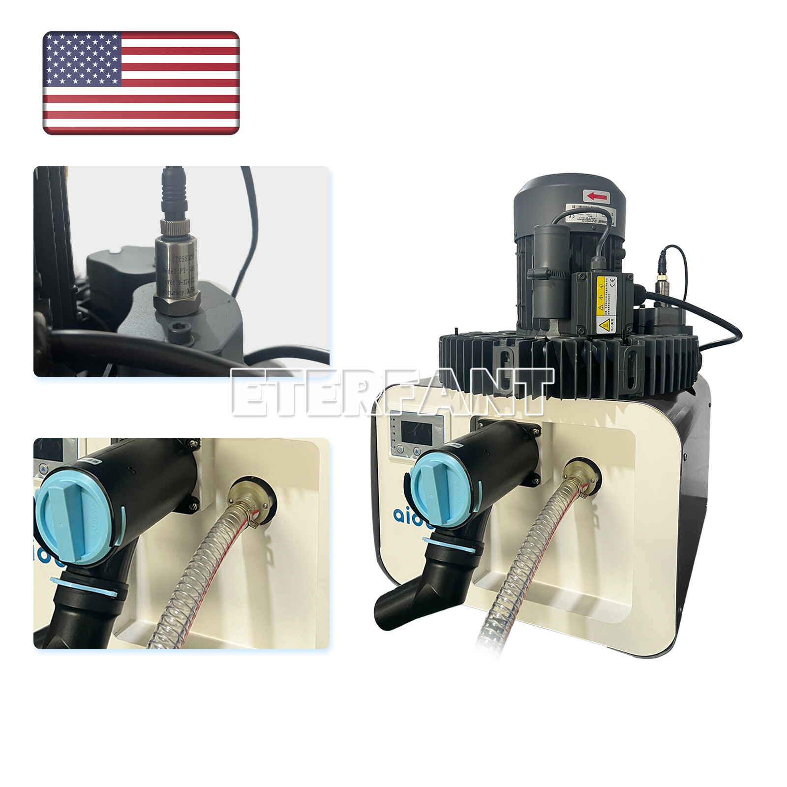 350/450/600/1300/2200L/min Dental Electric Mobile Suction Unit System Equipment