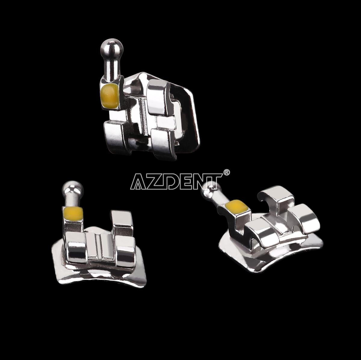 AZDENT Orthodontic Brackets Mini/Standard Roth/MBT Slot 0.022/0.018 Hook3/3-4-5