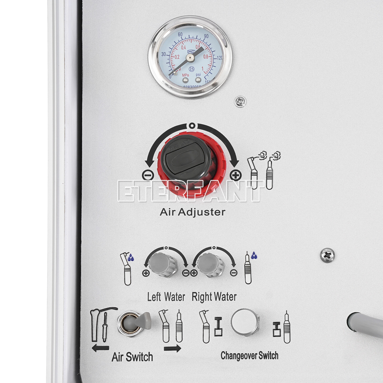 BD-402 Portable Dental Delivery Unit Air Compressor Suction System 4 Holes