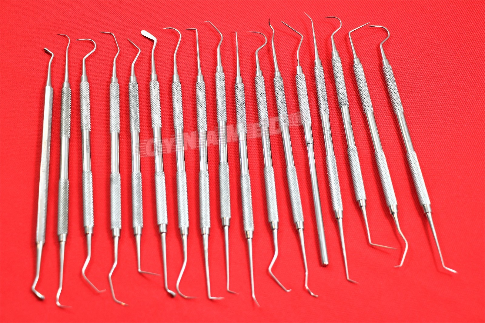 New 17 EA Assorted Dental Scaler PROBE CURETTE Pick Tools Set Dental instruments