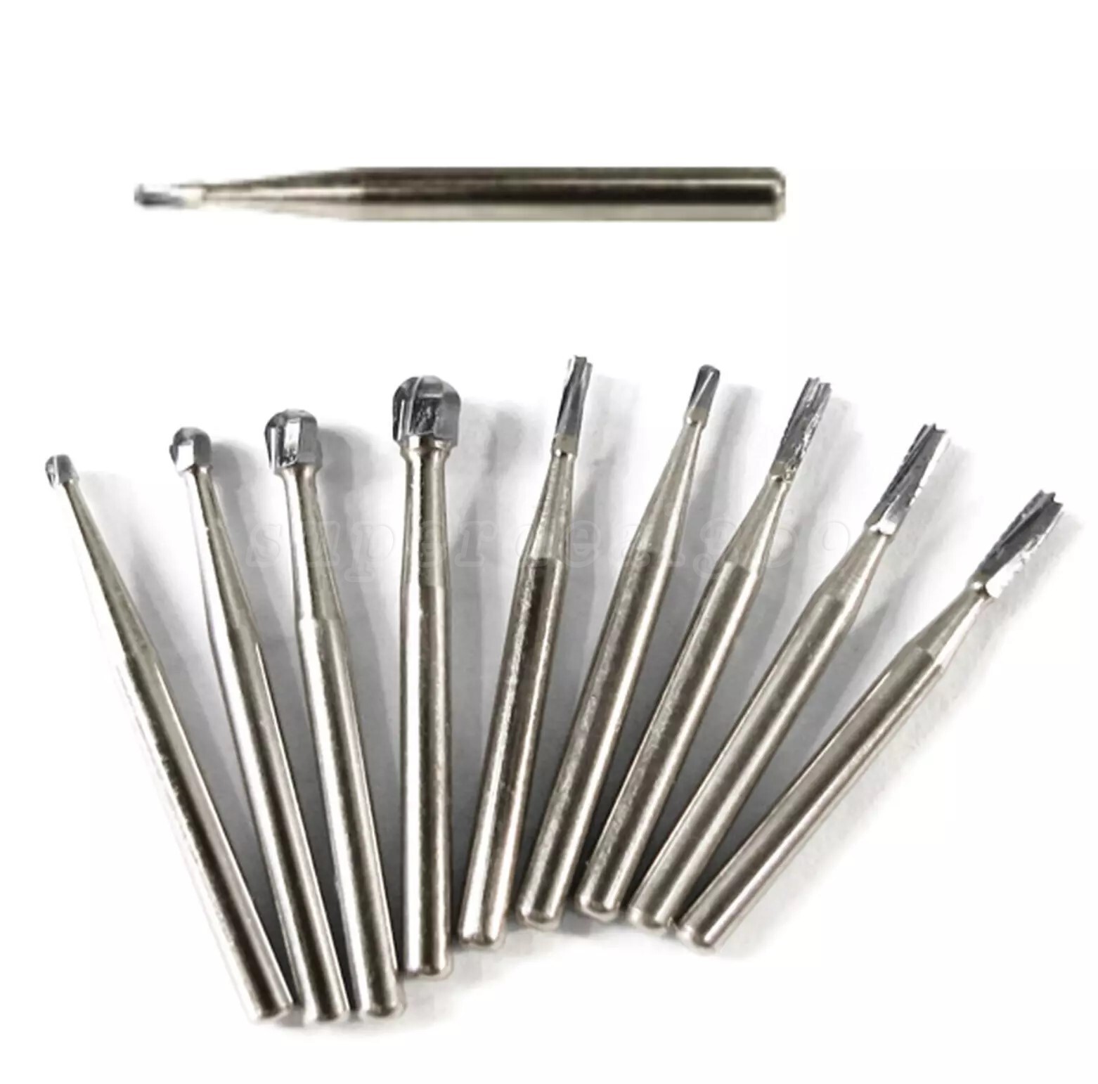 Dental Tungsten Carbide Steel Burs FG Drills Round Pear Taper Fissure Cutter st