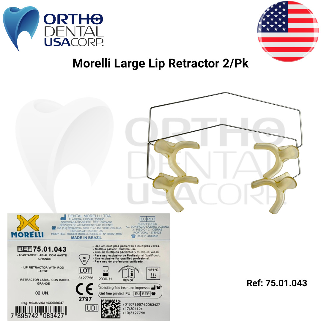 Dental Orthodontic Morelli Large Lip Retractor 2 pcs Orthodentalusa USA seller