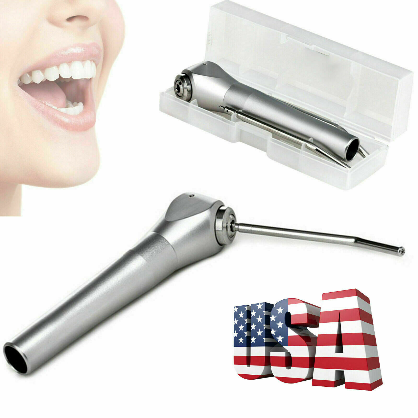 Dental Air Water Spray Tri-3 Way Syringe Handpiece ^ 2 Nozzles Tips Tubes nvbtr