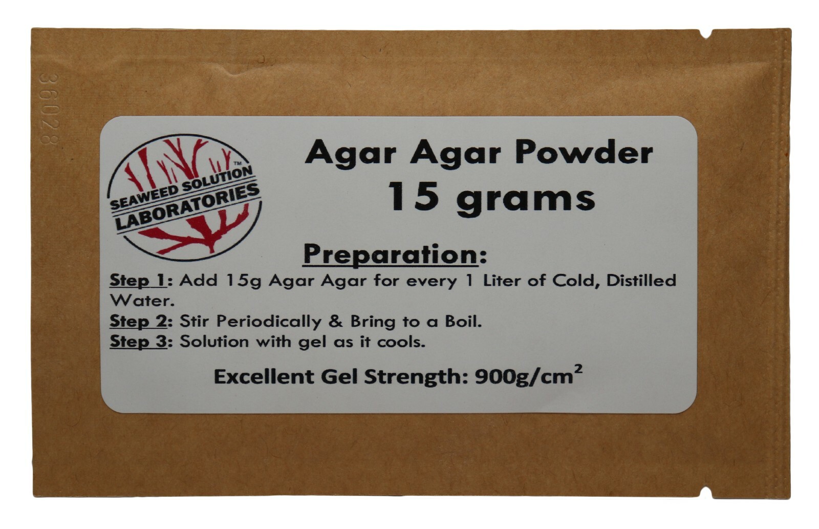 Agar Agar Powder – 15 Grams – Laboratory Grade – U.S. Seller!!!
