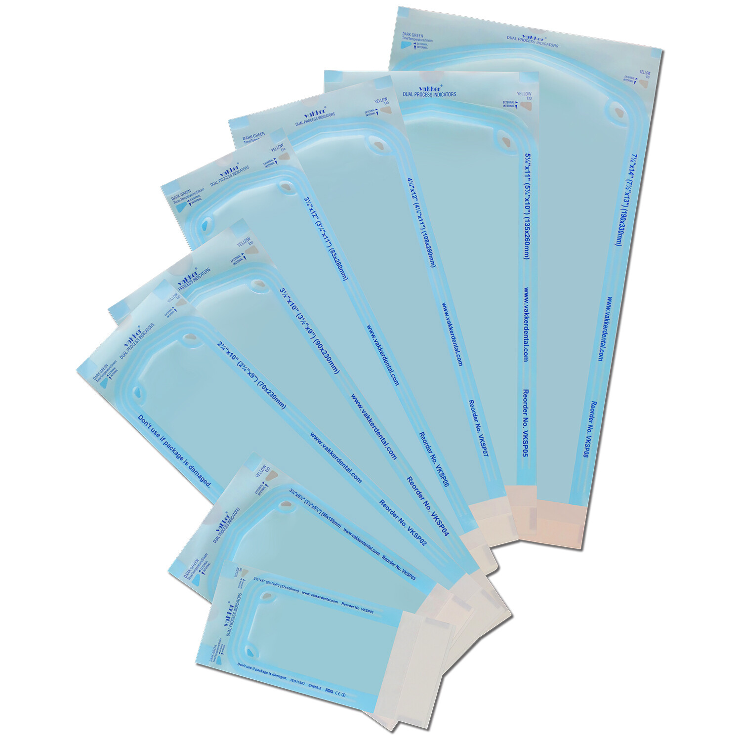 All size Self Sterilization Pouches Autoclave Sterilizer Bag Dental Tattoo Nail