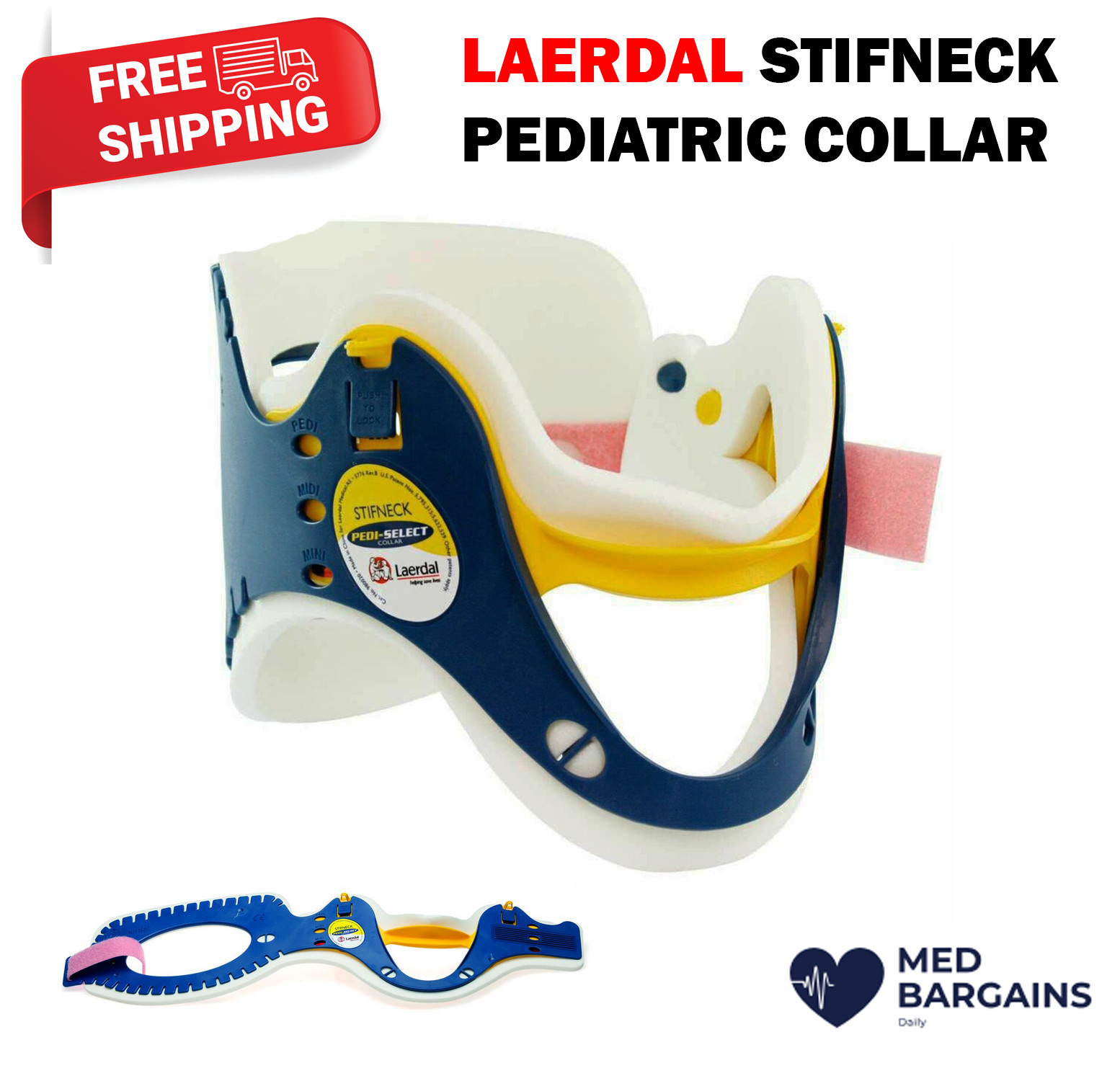 Laerdal Stifneck Pedi-Select Extrication Collar Preformed Pediatric Child Size