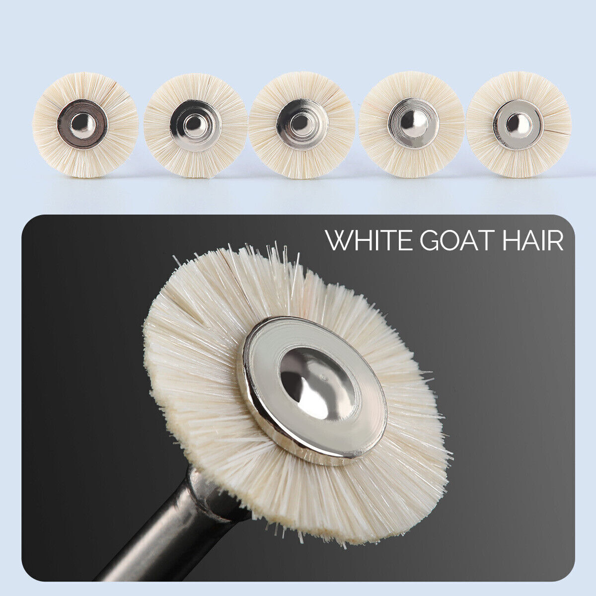 Dental Polishing Brush Wheel Goat Hair/Felt/Cotton – Contra Angle RA Latch Type