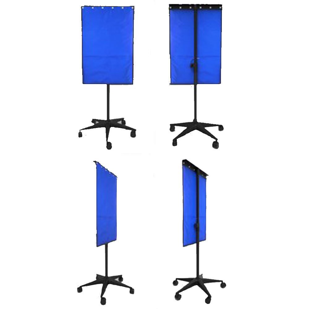 Lead X-Ray Shield – 3 Sizes, Blue, 5 Caster Base, USA Made
