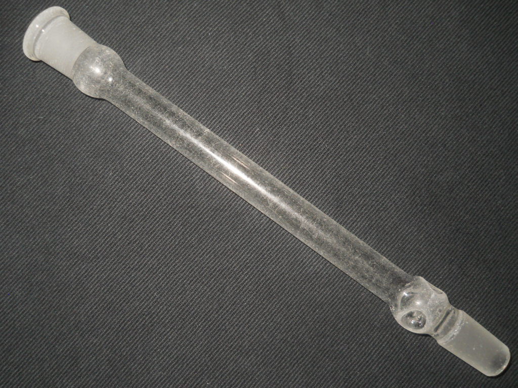 Glass 14/20 Plain Type Distilling Column w/ Indents, 140mm EL, 10mm ID (Wear)