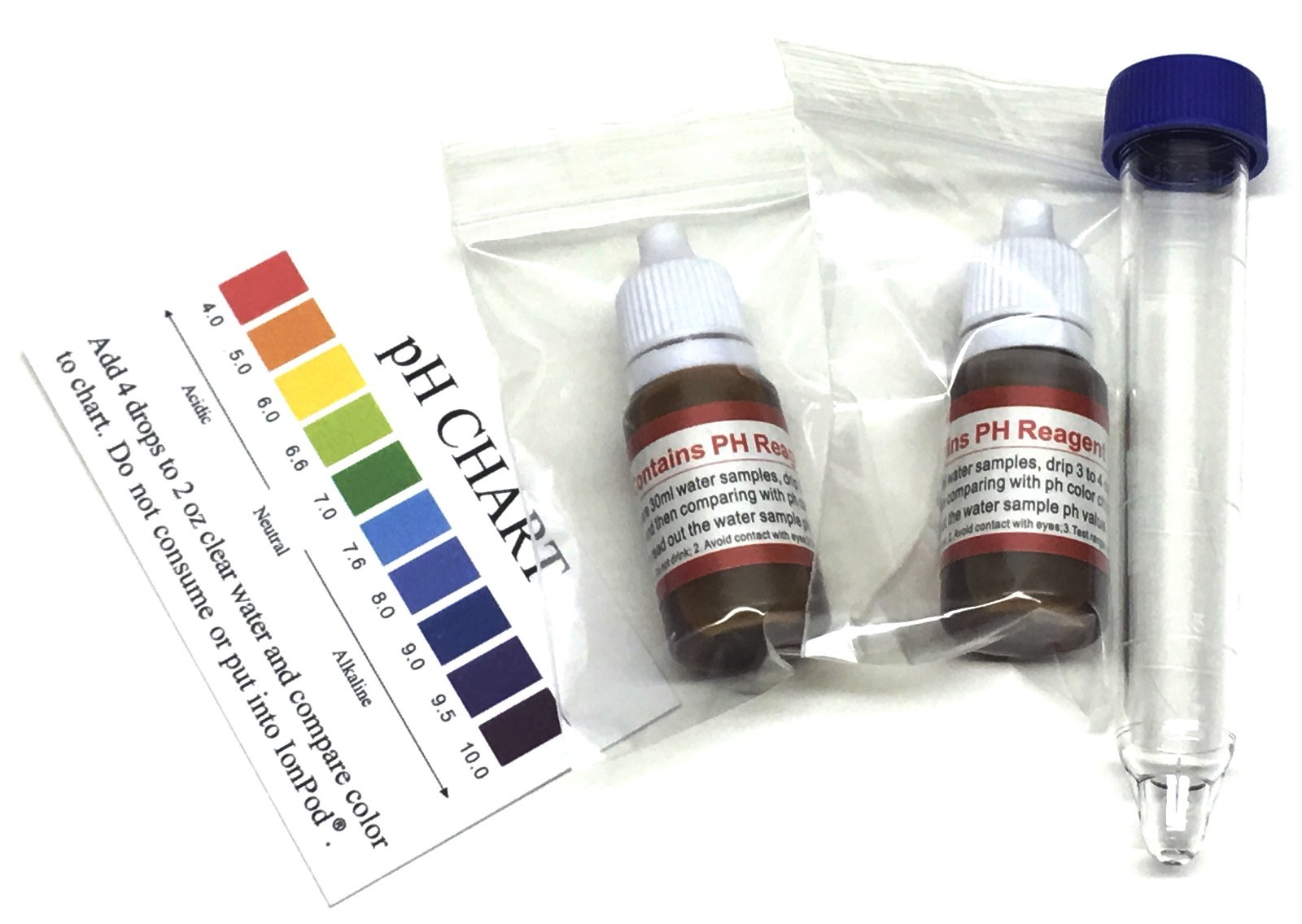 pH Test Drops pH Reagent Kit Alkaline Water Tester Drinking Water Test – 2pk