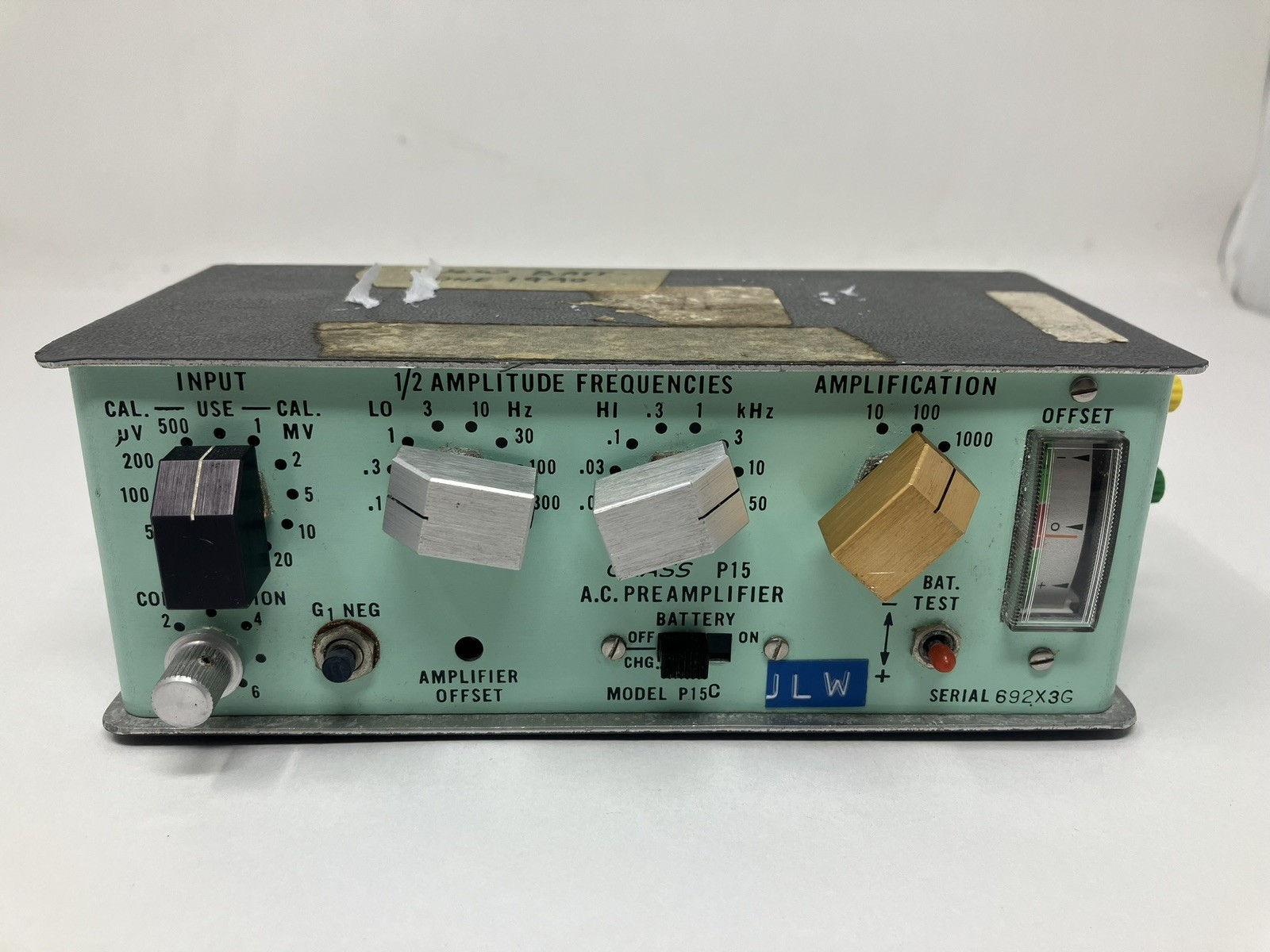 Grass Instrument A.C. Preamplifier P15C