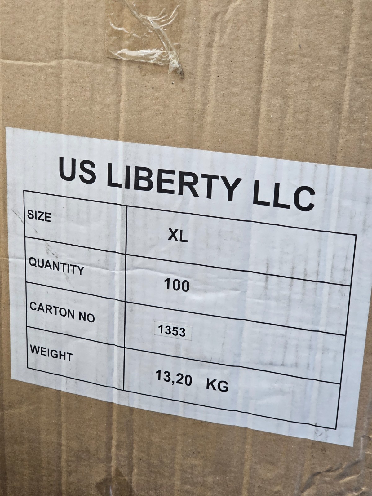 (QTY 100) US Liberty Non-Surgical Gown Level 2, Disposable, Non Sterile Size XL