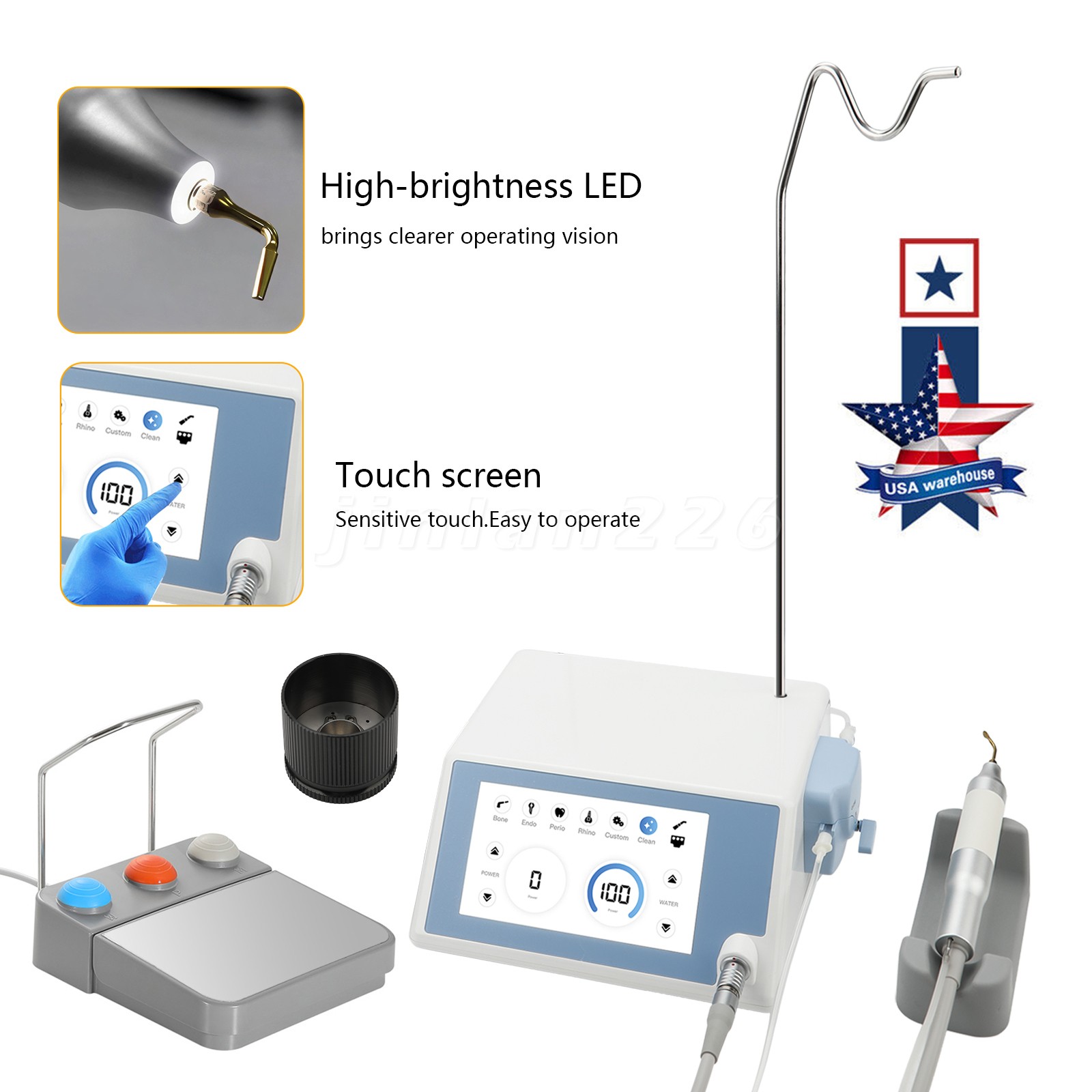 Dental Lab 35,000/35K RPM Marathon Polisher Handpiece for N7 N2 N3 Micromotor US