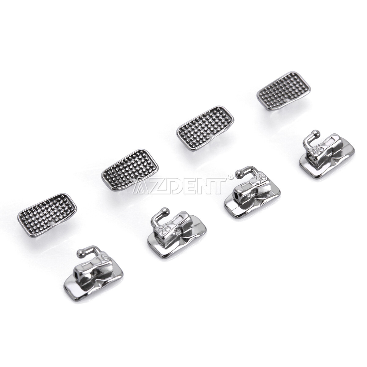 50Sets Tubos bucales de ortodoncia dental 1er 2nd molar Bondable Roth MBT 022