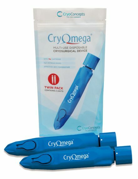 CryoConcepts CryOmega 16g Multi-Use Disposable Cryosurgical Device Twin Pack