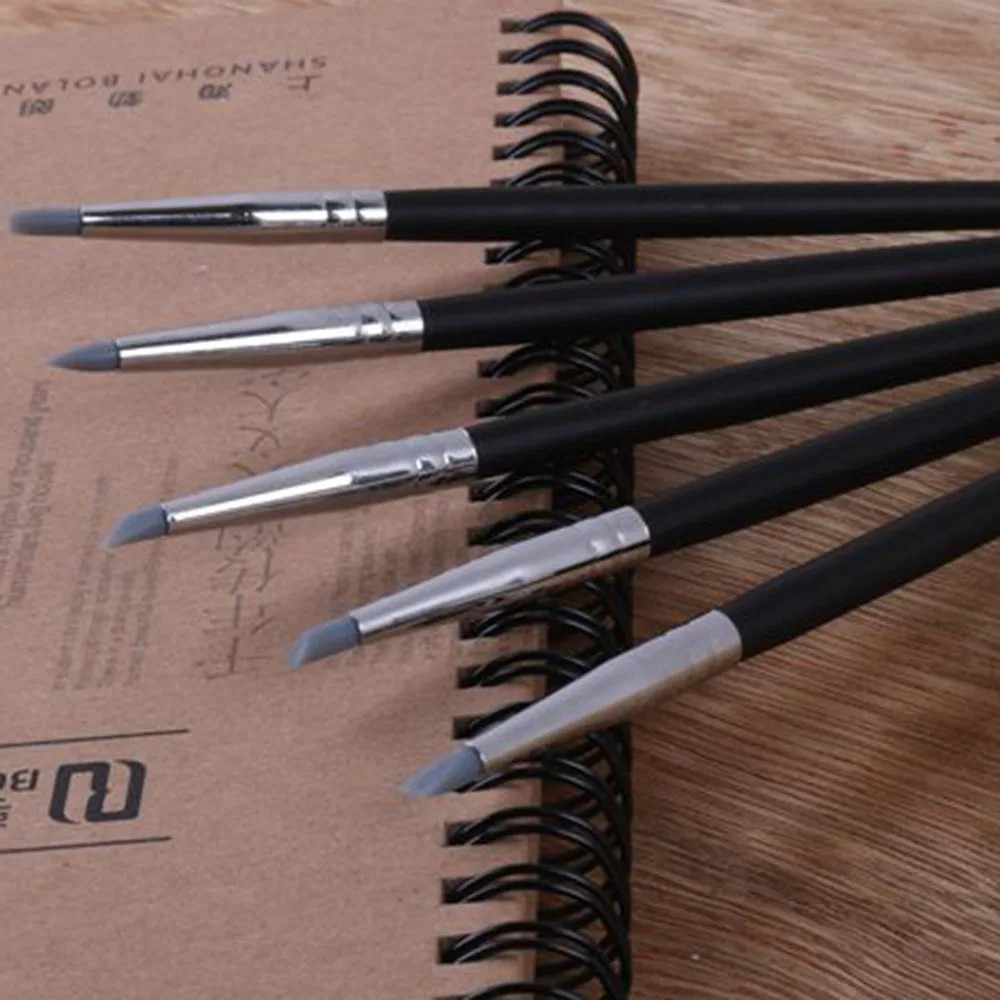 10kits Dental Composite Resin Veneer Cement Porcelain Brushes Silicone Brush Pen