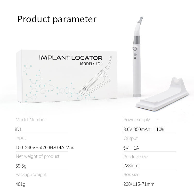 Dental Implant Surgery Locator 360℃ Rotating Spotter Detector+3Pcs Sensor