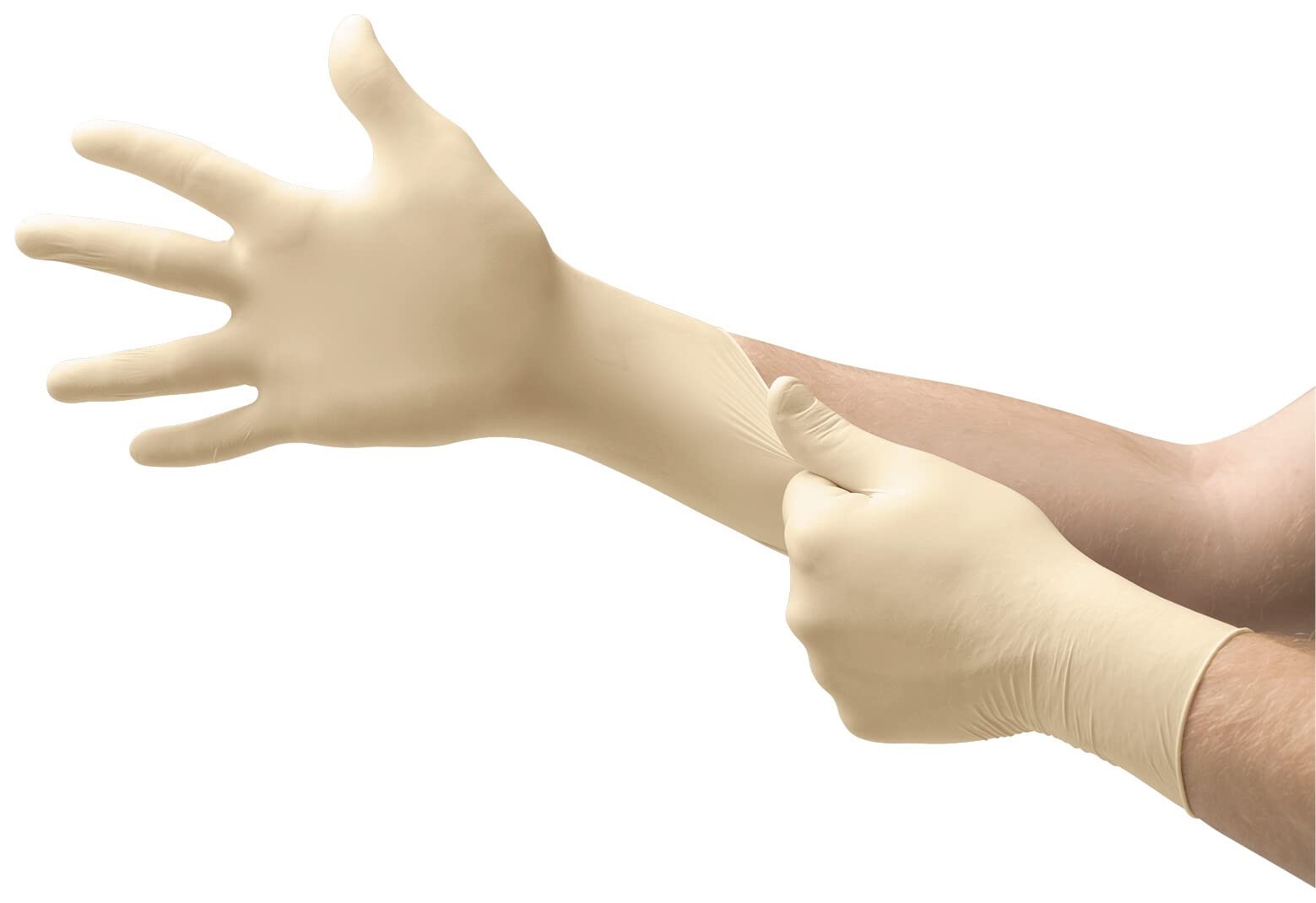 Microflex MF-300-M Diamond Grip Exam Gloves, PF Latex, Textured Fingers, Medi…