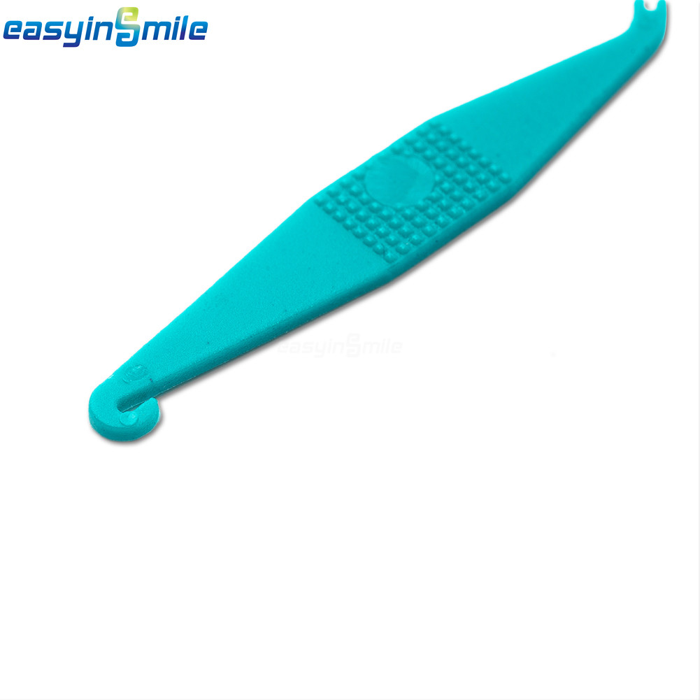 Dental Orthodontic Elastic Placer Elastic Rubber Band Placers Mixed Color 100Pcs