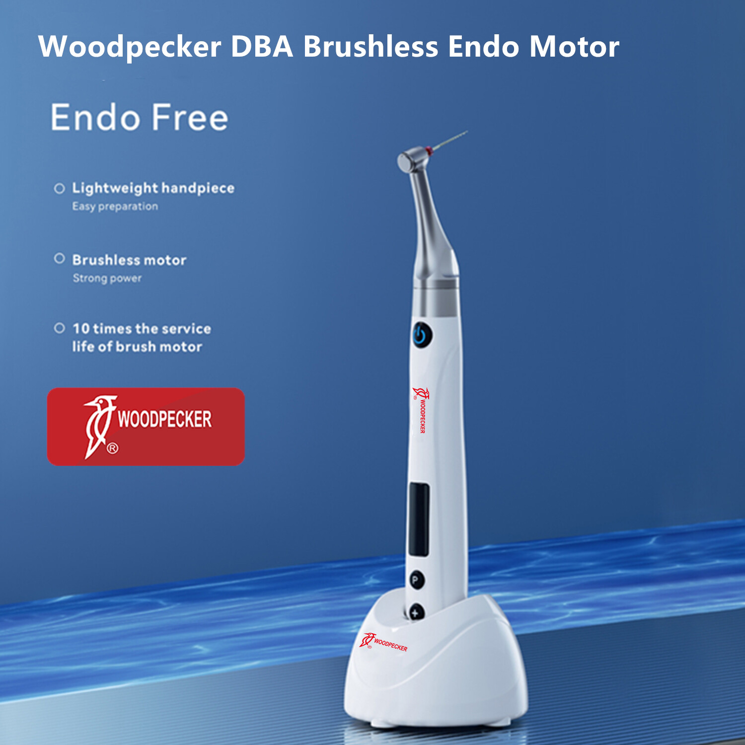 Woodpecker Dental Endo Free Reciprocating Endo Motor 1500rpm 6:1 Contra Angle