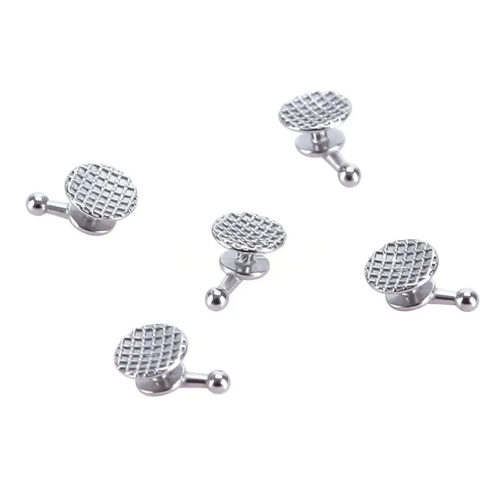 10Pcs Dental Orthodontic Bondable Lingual Buttons with Hook Round Base