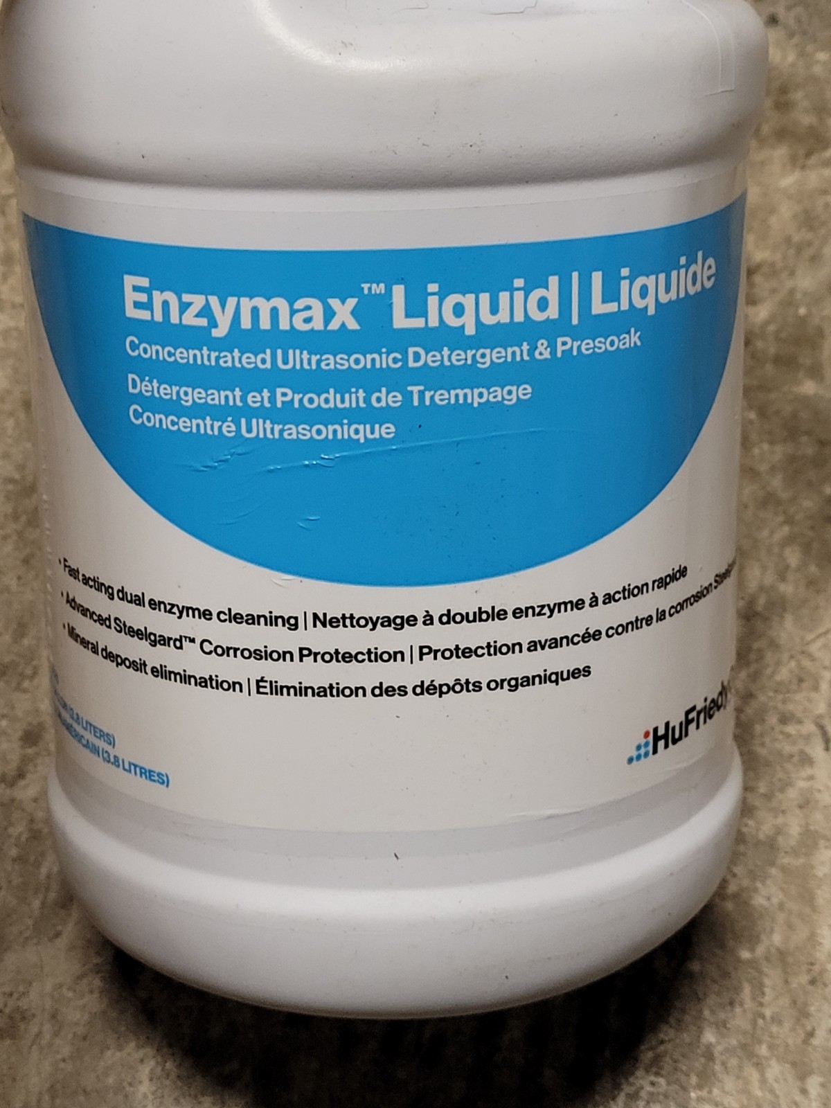 Hu-Friedy IMS-1226 Enzymax Concentrated Ultrasonic Liquid Detergent 1 Gallon