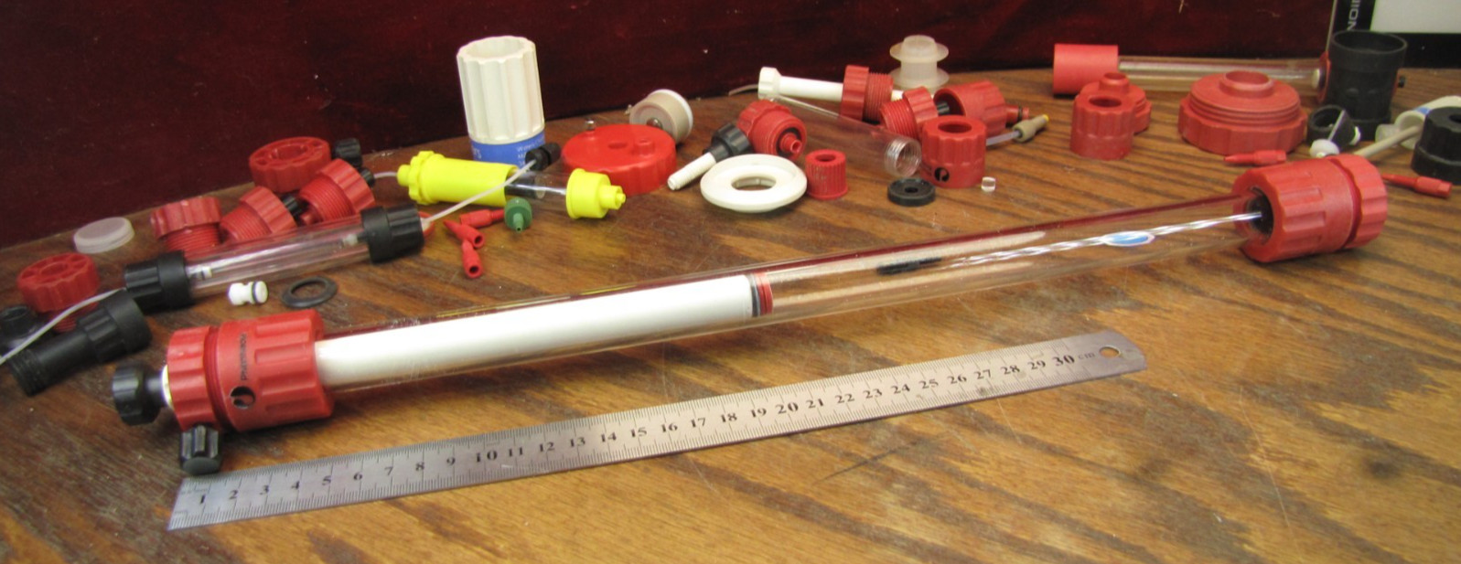 Amersham Biosciences ÄKTA FPLC 450mm Syringe Barrel Assembly Sample Loader Red