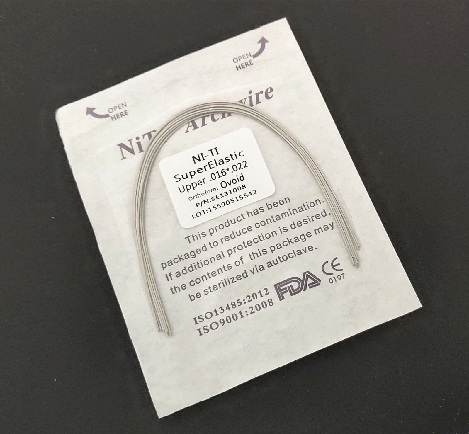 10pcs/Pack Dental Orthodontic Super Elastic Niti Arch Wire Rectangular Nature