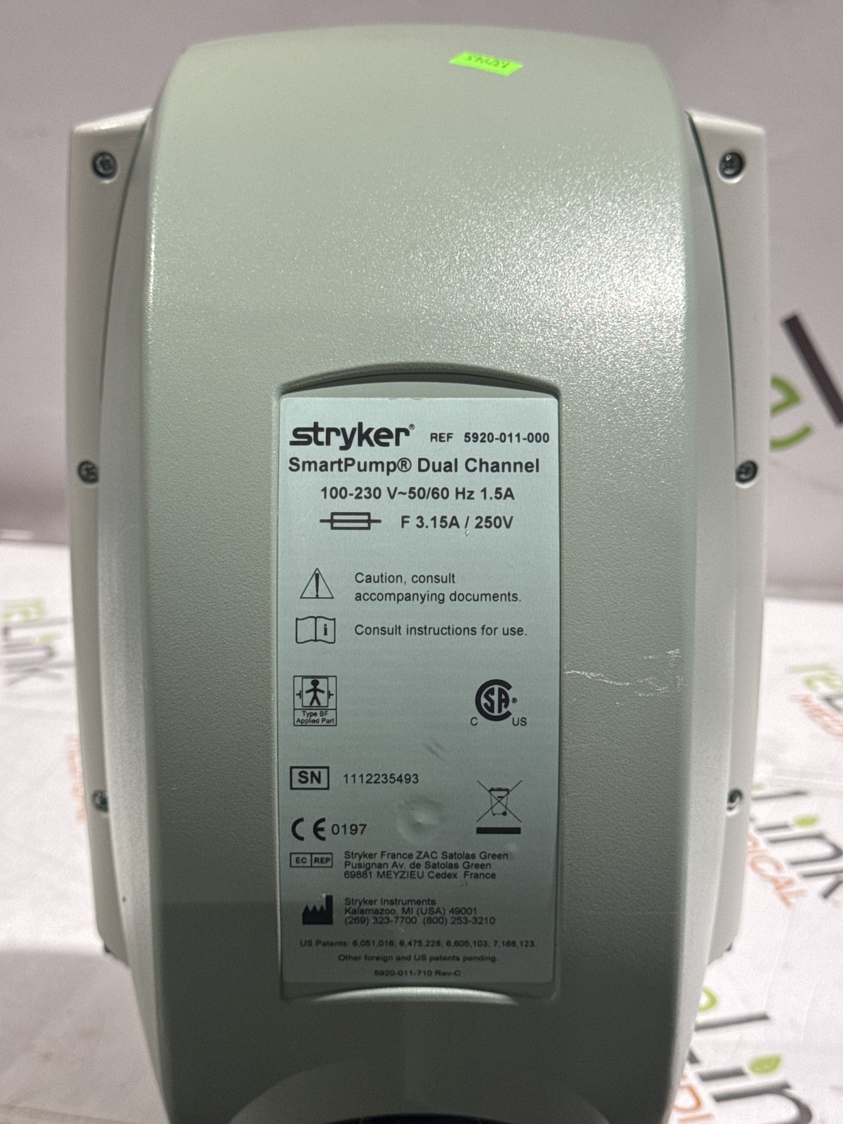 Stryker SmartPump Dual Channel Tourniquet