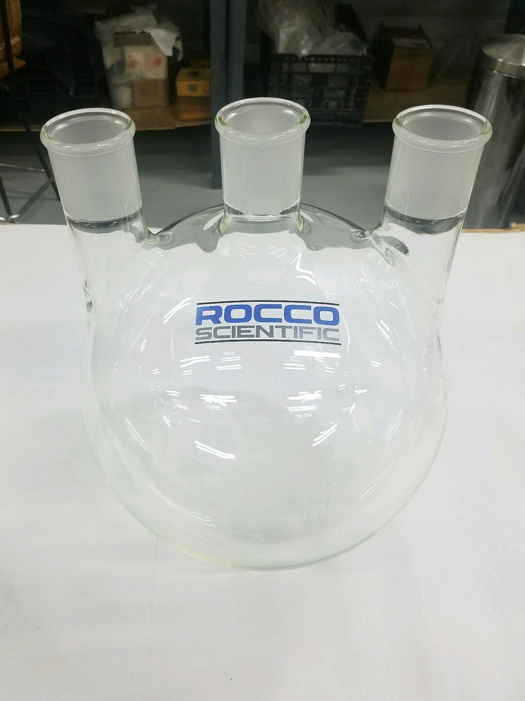 New Glass 22L Round Boiling flask w/ 45/50 vertical joints(3) and 24/40(1)