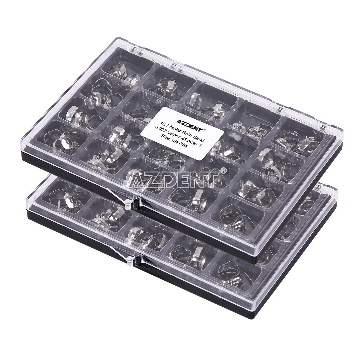 AZDENT Dental Orthodontic Buccal Tube 1st Molar w/ Bands Roth/MBT 022 16#-35# US