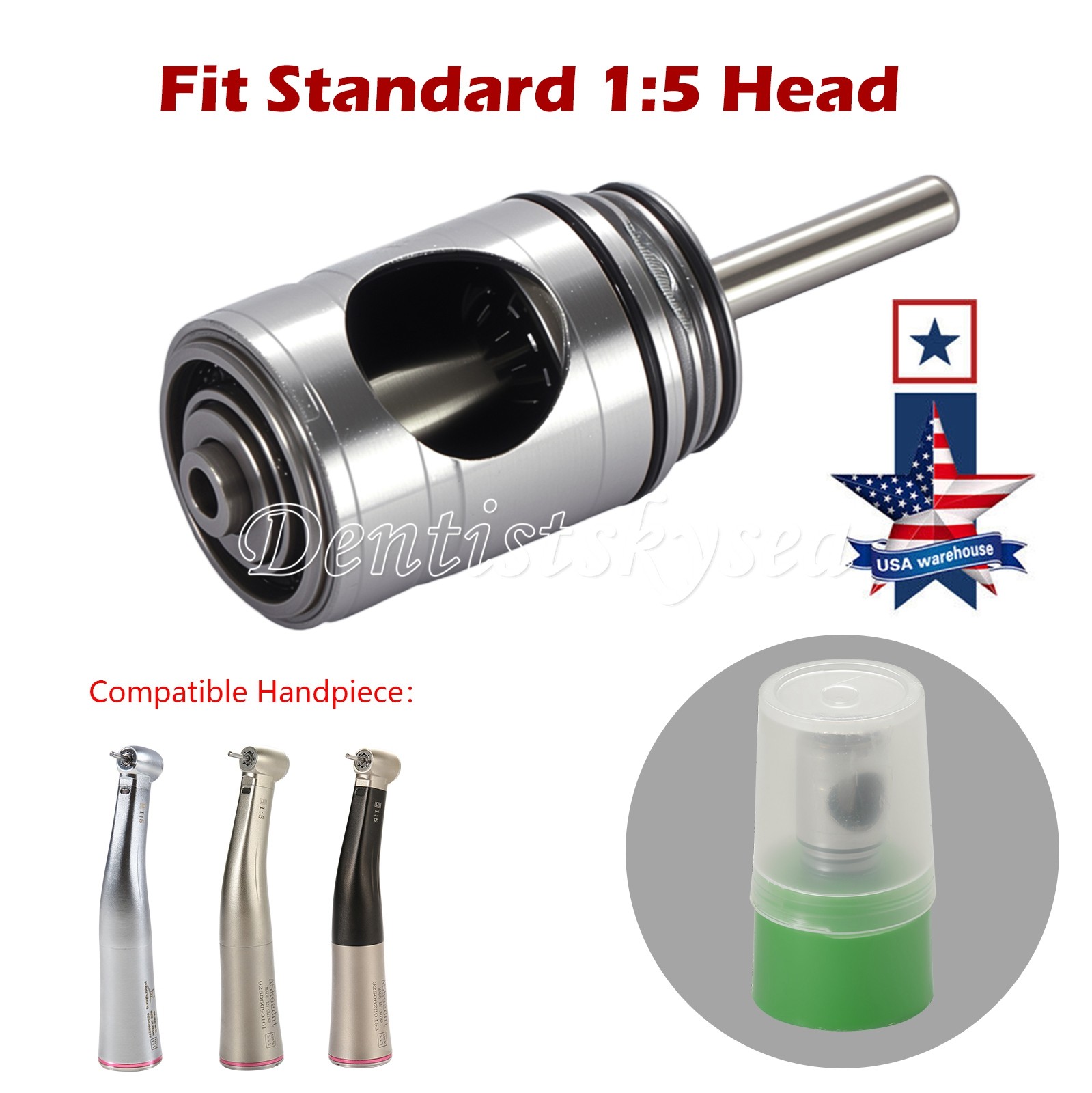 Cartridge Rotor Autochuck Dental Fit Standard Head 1:5 Increasing Handpiece