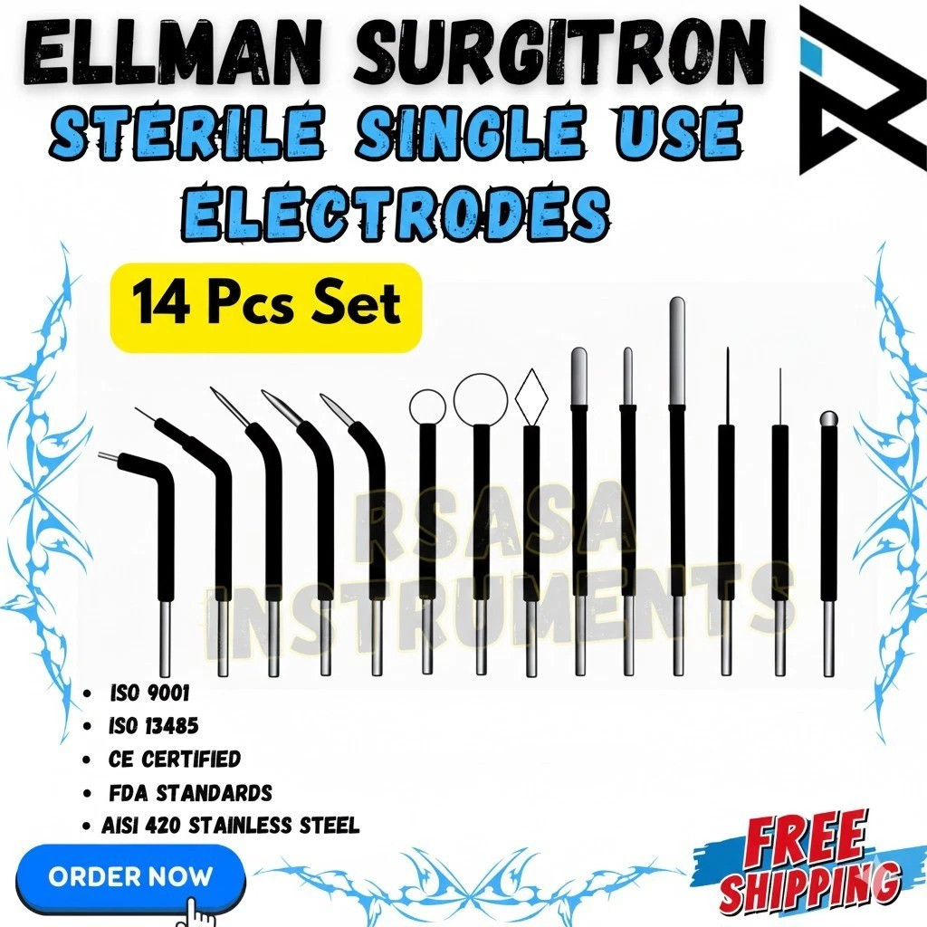 Ellman Surgitron Pcs Electro-Cautery Electrodes Set of 14 CE/FDA Certificated US