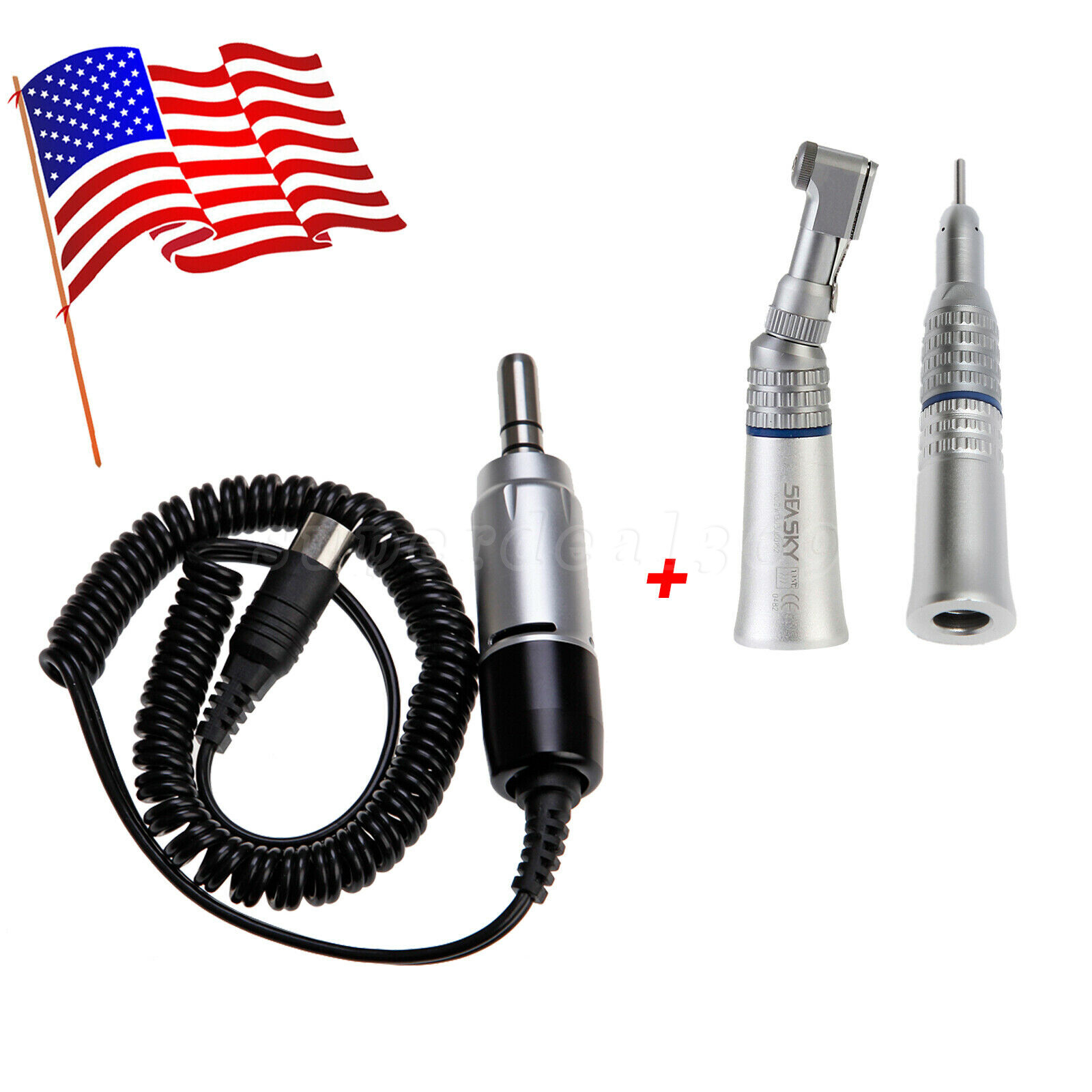 Dental Straight Contra Angle Handpiece /Electric Polishing Motor E-type 35K RPM