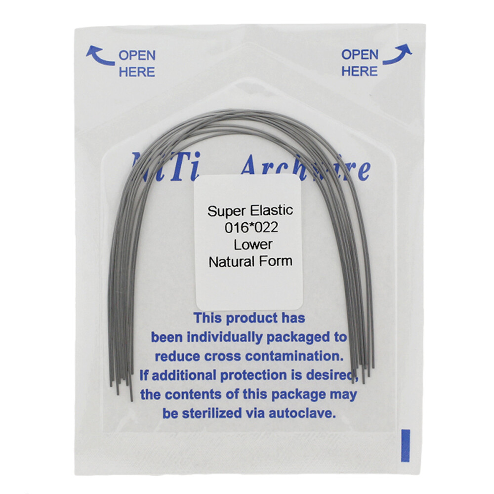 arcos de ortodoncia Orthodontic Arch Wire NiTi Stainless Steel Acero Inoxidable