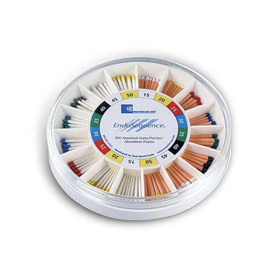 Brasseler EndoSequence GP Paper Point Wheel 300 Pack Root Canal Assorted