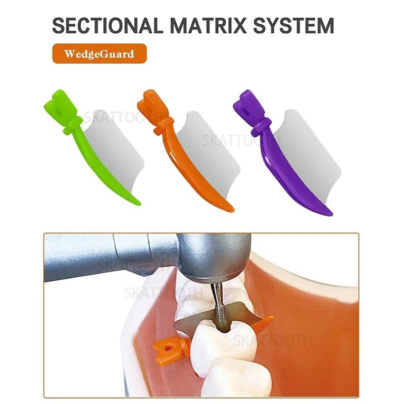Dental Matrix Bands Ring Palodent V3 Sectional Matrix System Diastema Wedge Kit