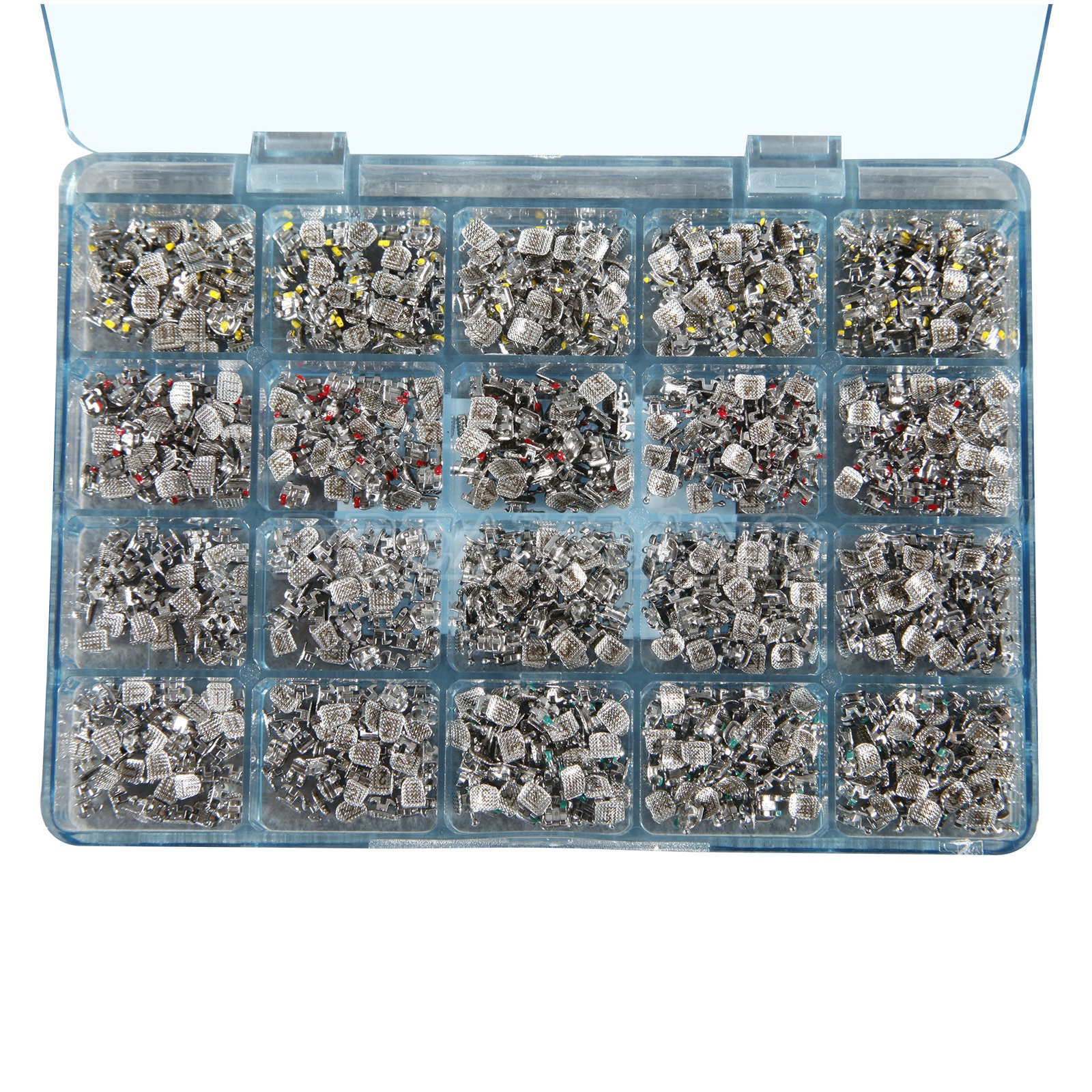 1000pcs Dental Metal Orthodontic Bracket Brace Mini Roth.022 345 Hooks Mark